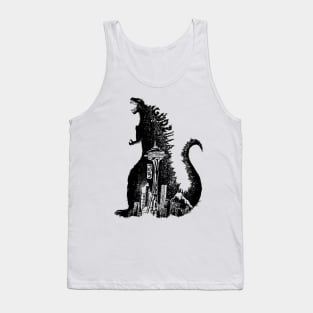 GODZILLA black Tank Top